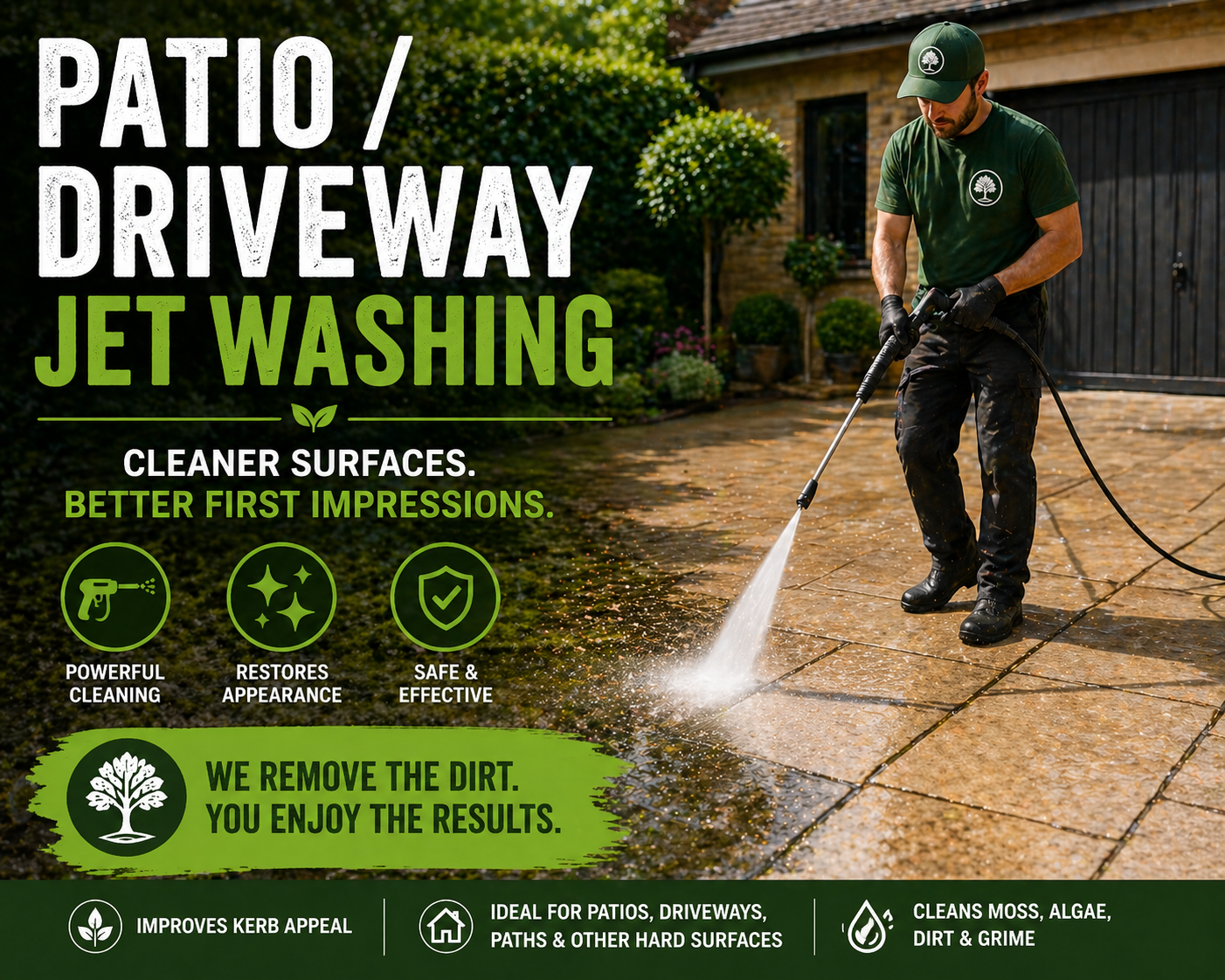 Patio and Driveway Jet Washing